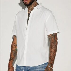 Fashion nova men’s button up short sleeve